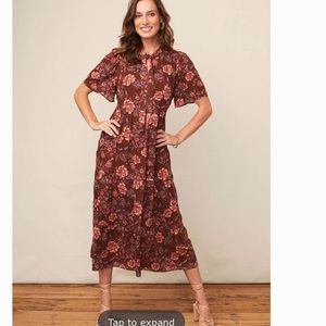 NWT Matilda Jane Good Hart Mariposa Floral Midi Dress